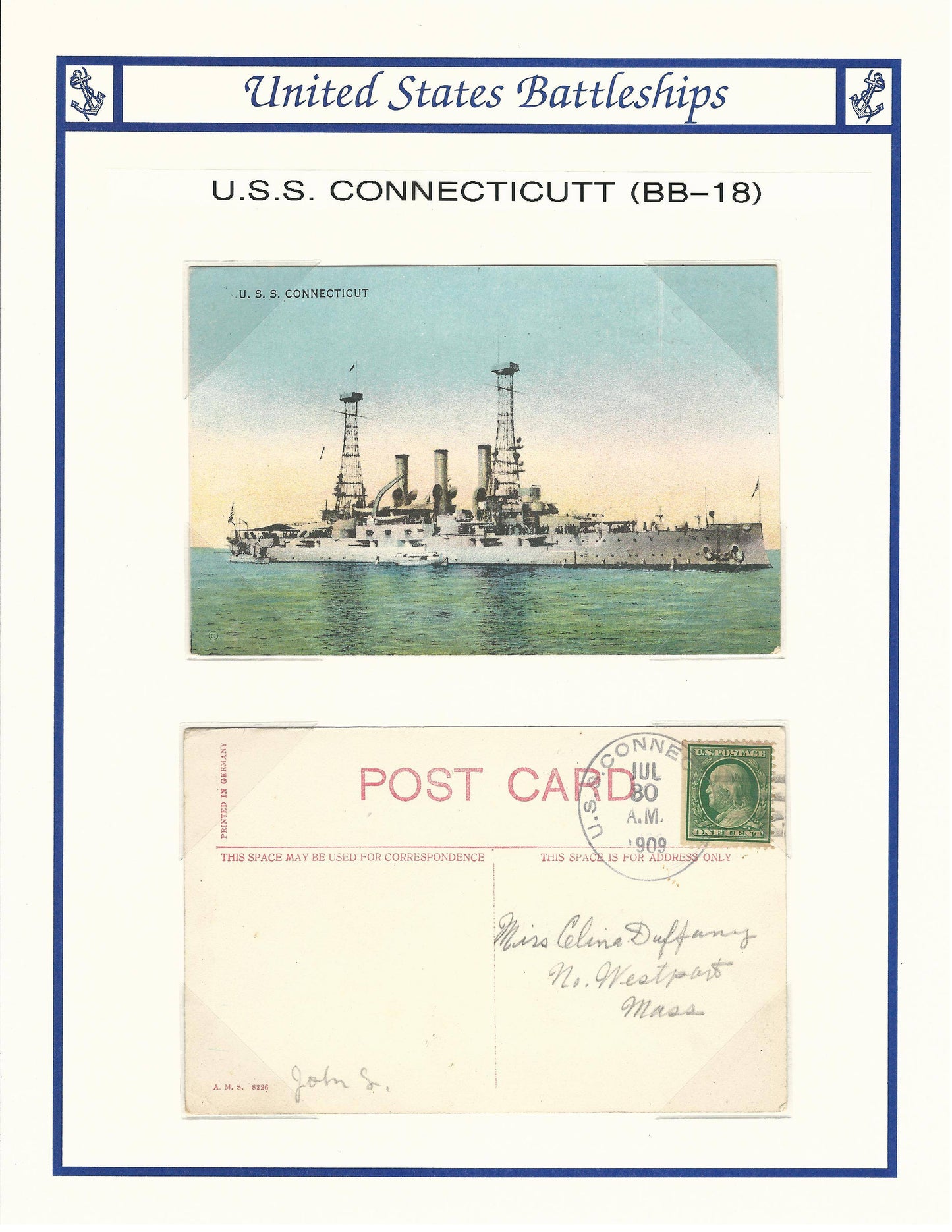 USS Connecticut BB-18
