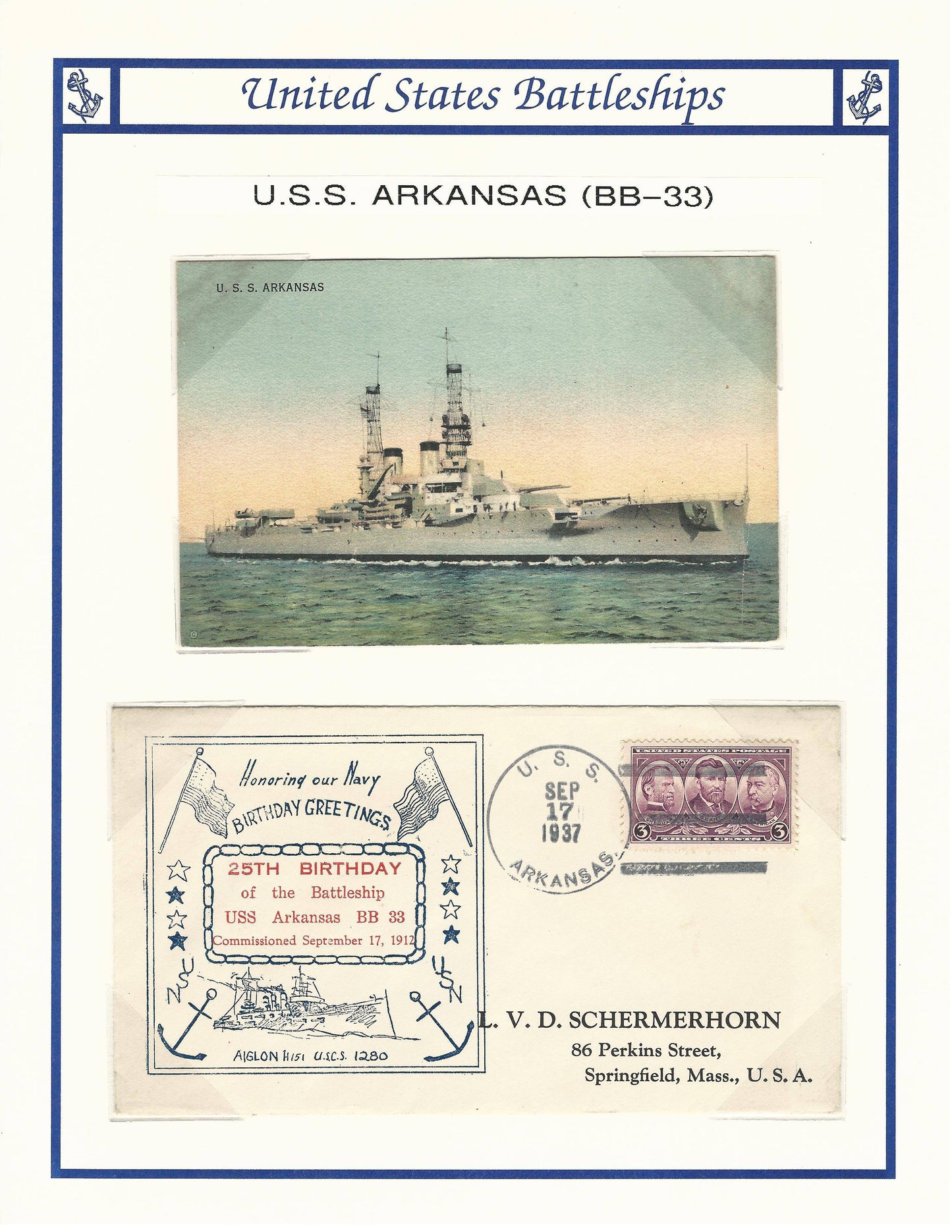 USS Arkansas BB-33