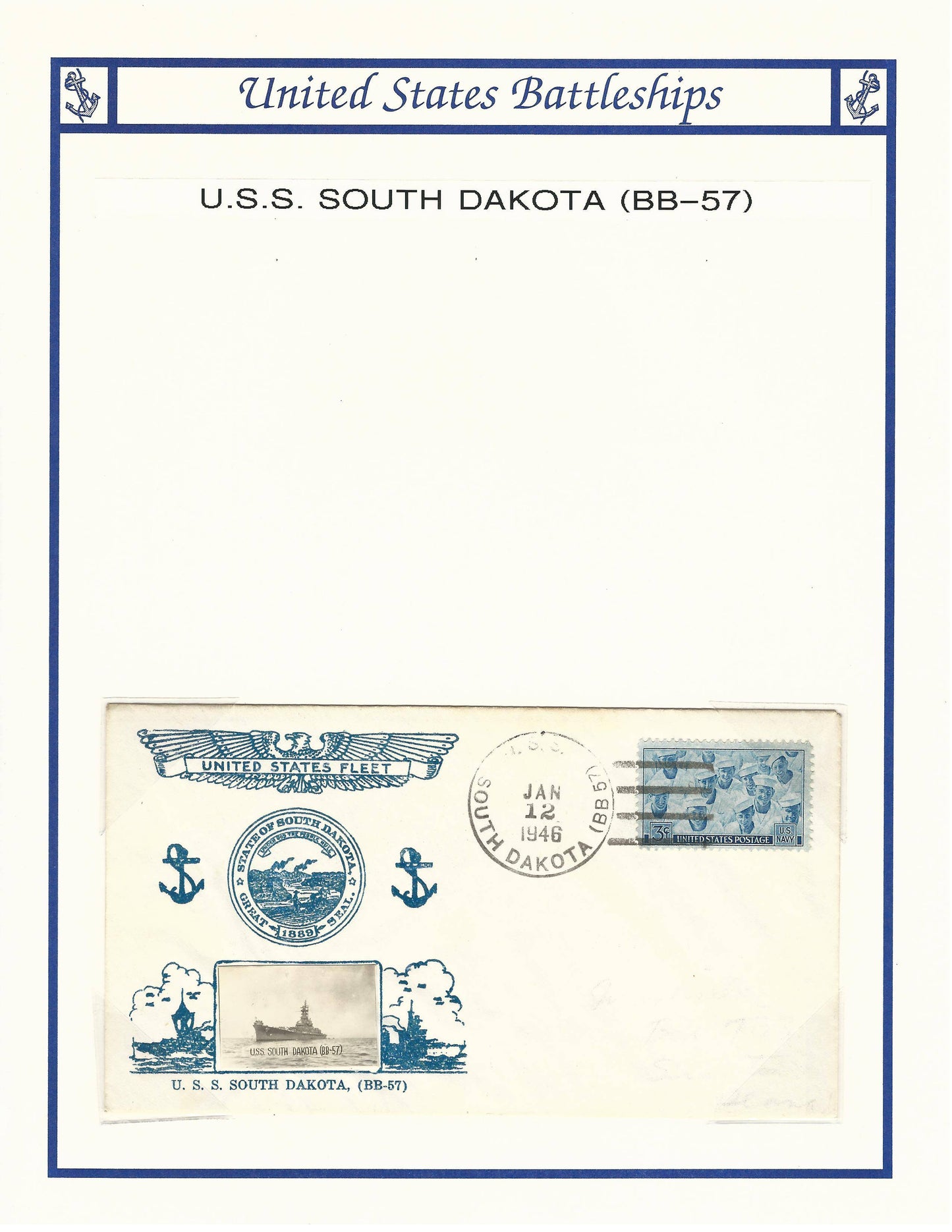 USS South Dakota BB-57