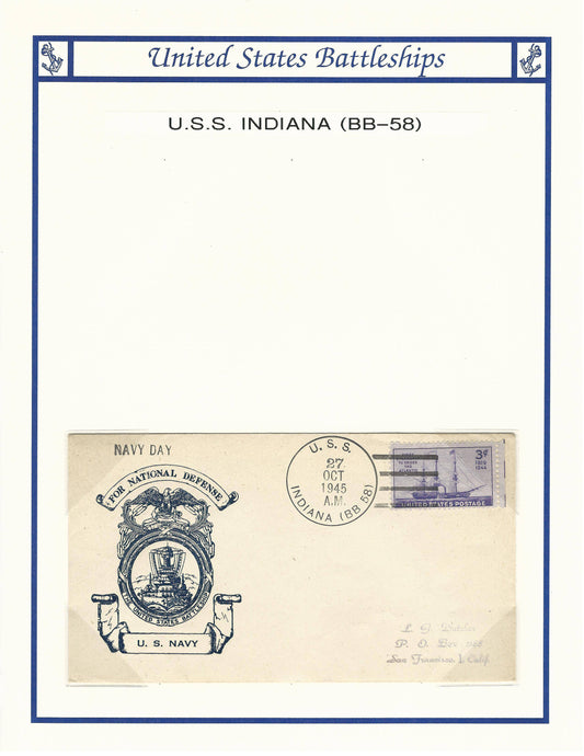 USS Indiana BB-58