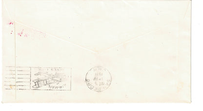 USS Idaho Photographic Cachet Cover Crosby Beazell Sept 19 1931 with additional Air Mail cancel on back