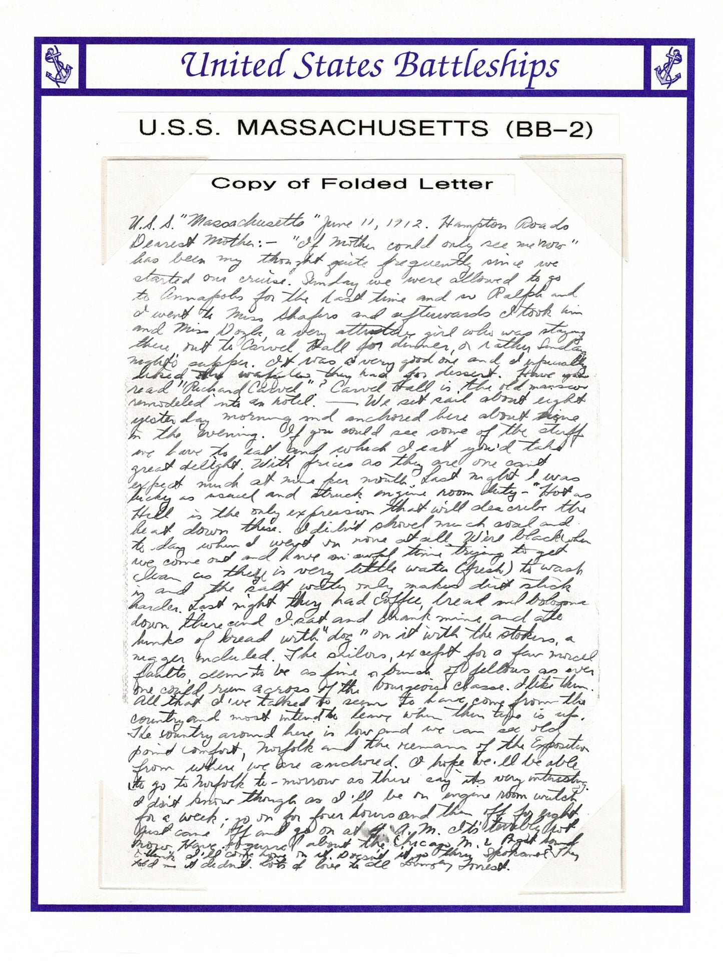 USS Massachusetts BB-2